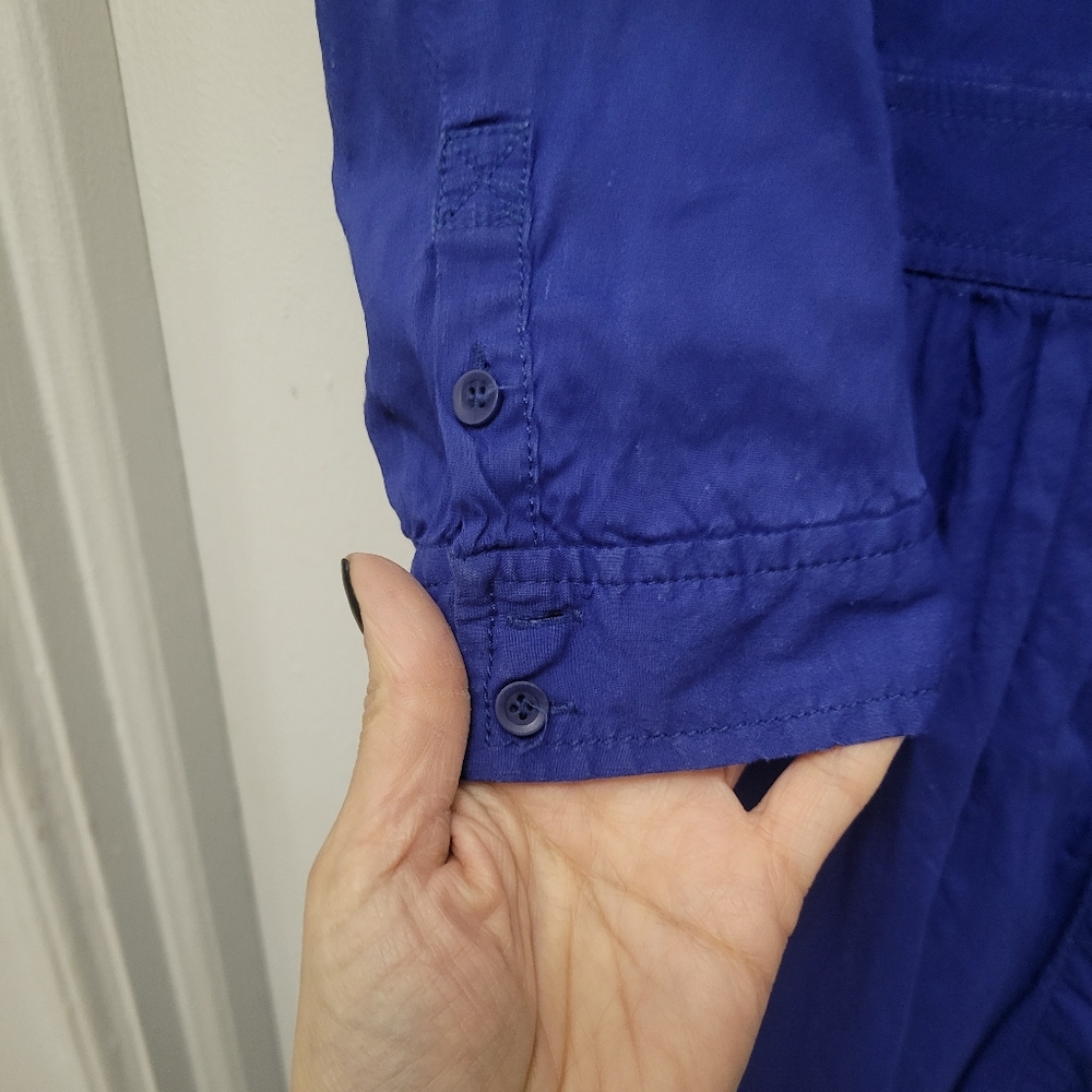 Eileen‎ Fisher linen-blend shirt dress.EUC. Cottagecore Coastal Summer - Picture 6 of 11